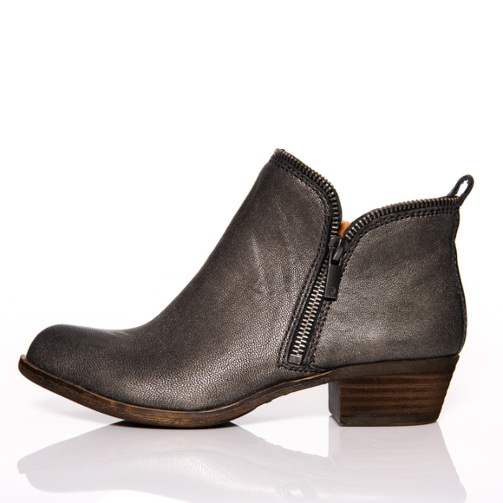 Lucky Brand Bartalino Booties Zip Edge - Like New!